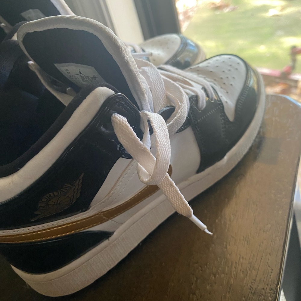 Nike Air Jordan Black and White High Tops